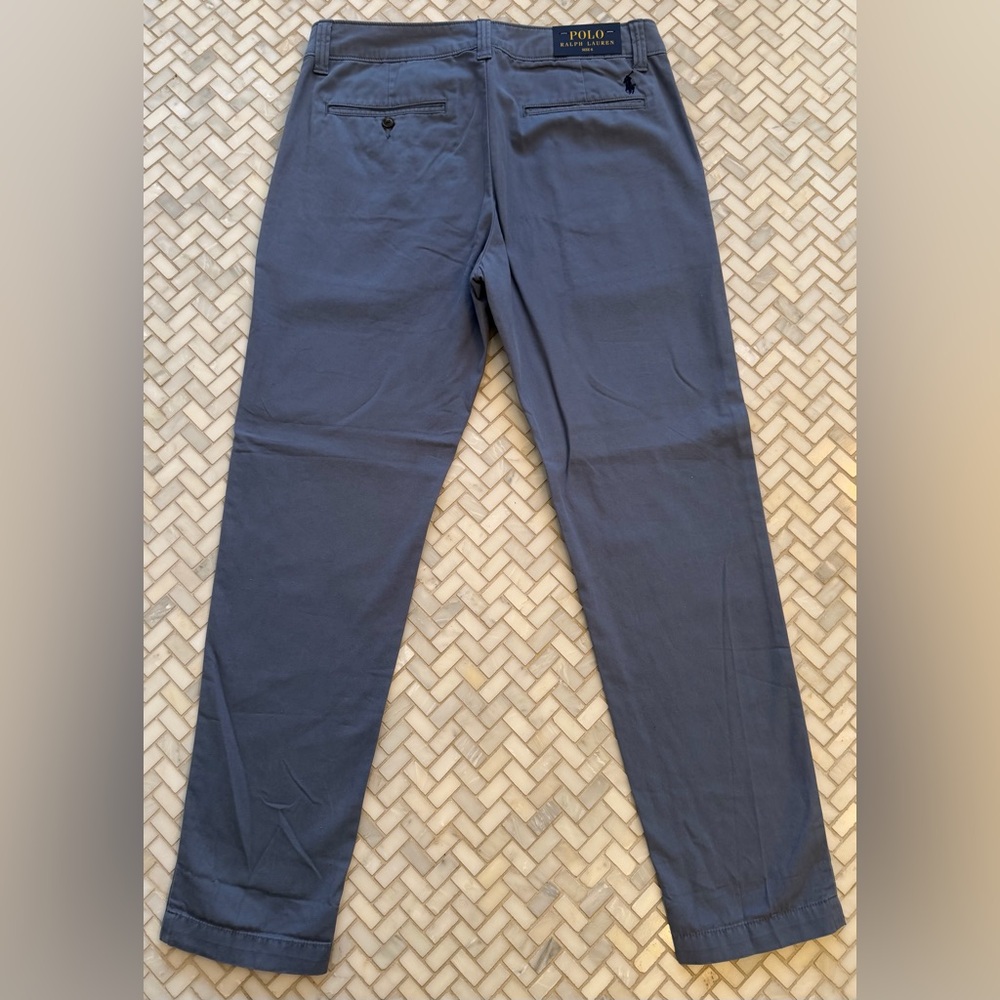 Polo by Ralph Lauren Women's Capri Blue Khakis - Picture 4 of 4